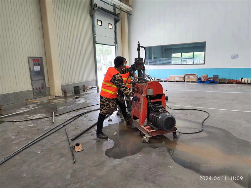 昔阳厂房地面下沉塌陷注浆加固施工